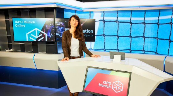 Head of ISPO Dr. Jeanette Friedrich in the ISPO Munich Online studio.