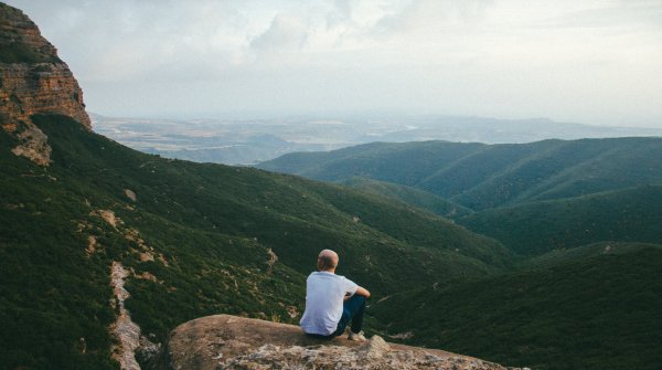 Ausblick über ein Tal