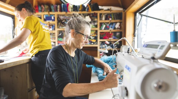 Im Repair-Truck von Patagonia wurden schon zahlreiche Produkte repariert.