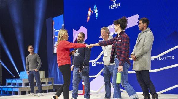 Five people at the Founders Fight at ISPO Munich 2023