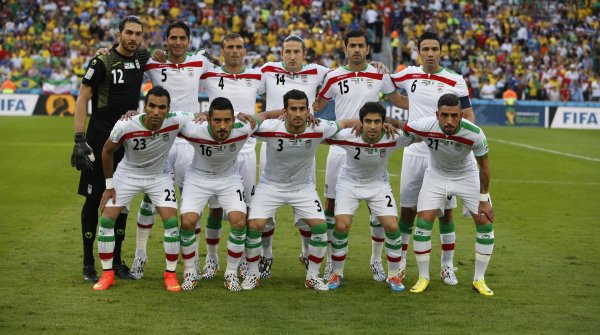 Mannschaftstfoto der iranischen Fußball-Nationalmannschaft