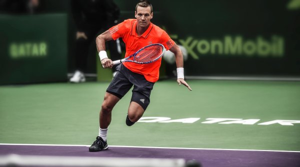 Tomáš Berdych on the court.