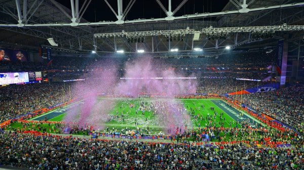 Stadionansicht beim Super Bowl 2015