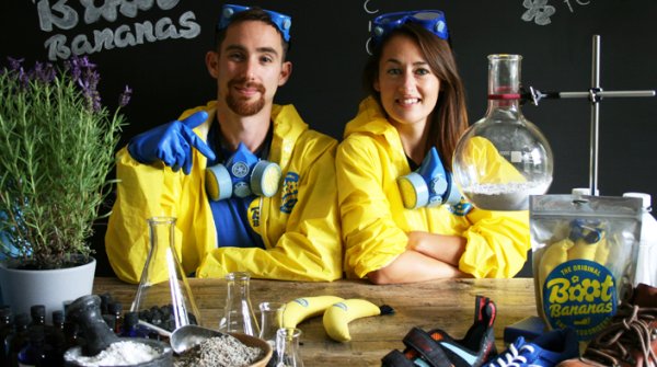 Die Gründer der Boot Bananas: Alexandra Bowers und Philip Osband aus England.