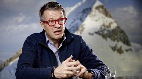 Passionate mountain climber Rolf Schmid has led Mammut as CEO for 20 years.