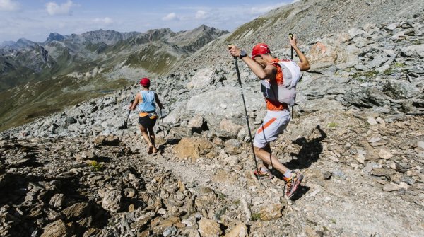 The Transalpine Run goes over hedge and ditch, here in 2015 between Landeck, Austria and Samnaun, Switzerland.