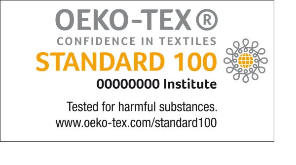 Standard 100 by OEKO-TEX was developed to review and recognize products for their health safety.