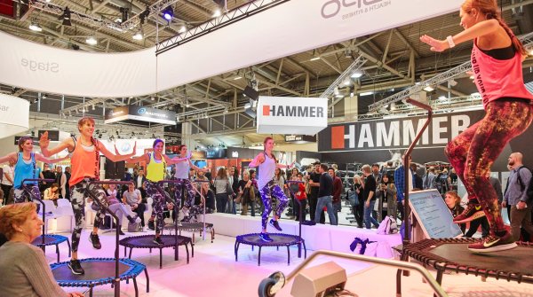 Fitness auf dem Trampolin – der Bereich Health & Fitness auf der ISPO MUNICH