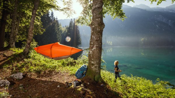 The flying tent is an award winner at ISPO BRANDNEW 2017.