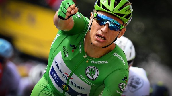 Er fuhr bis zu seinem sturzbedingten Tour-Aus im Grünen Trikot des besten Sprinters: Marcel Kittel