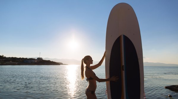 The right SUP board: equipment for beginners may be somewhat larger.
