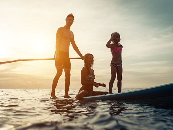 SUP Board at the sea