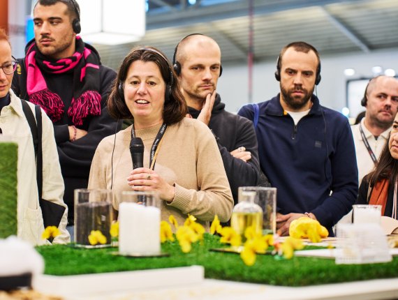 Guided Tour auf er ISPO im Material Lab