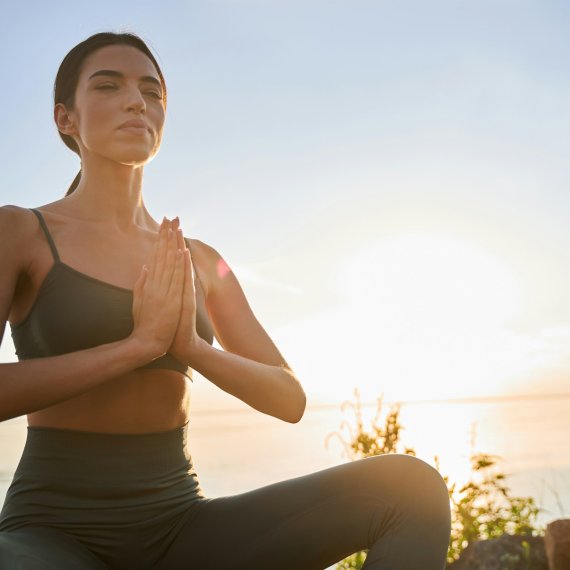 Woman doing yoga
