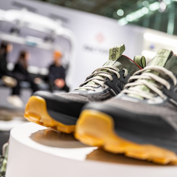 Outdoor trail running shoes at ISPO 2024