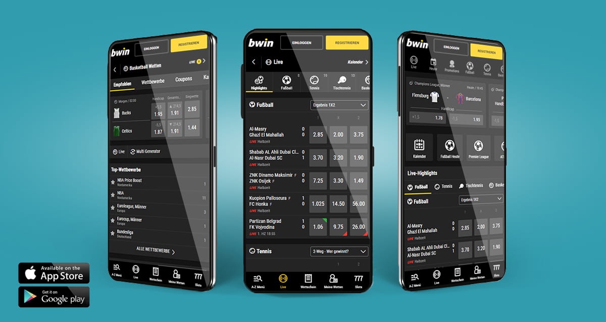 Die mobile bwin Sportwetten App