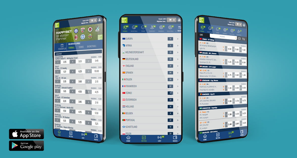 Die mobile HAPPYBET Sportwetten App