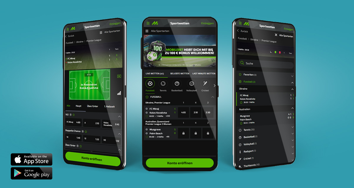 Die mobile Mobilebet Sportwetten App