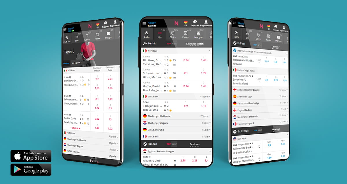 Die mobile NEO.bet Sportwetten App