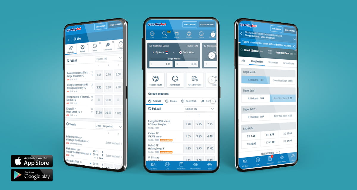 Die mobile Sportingbet Sportwetten App