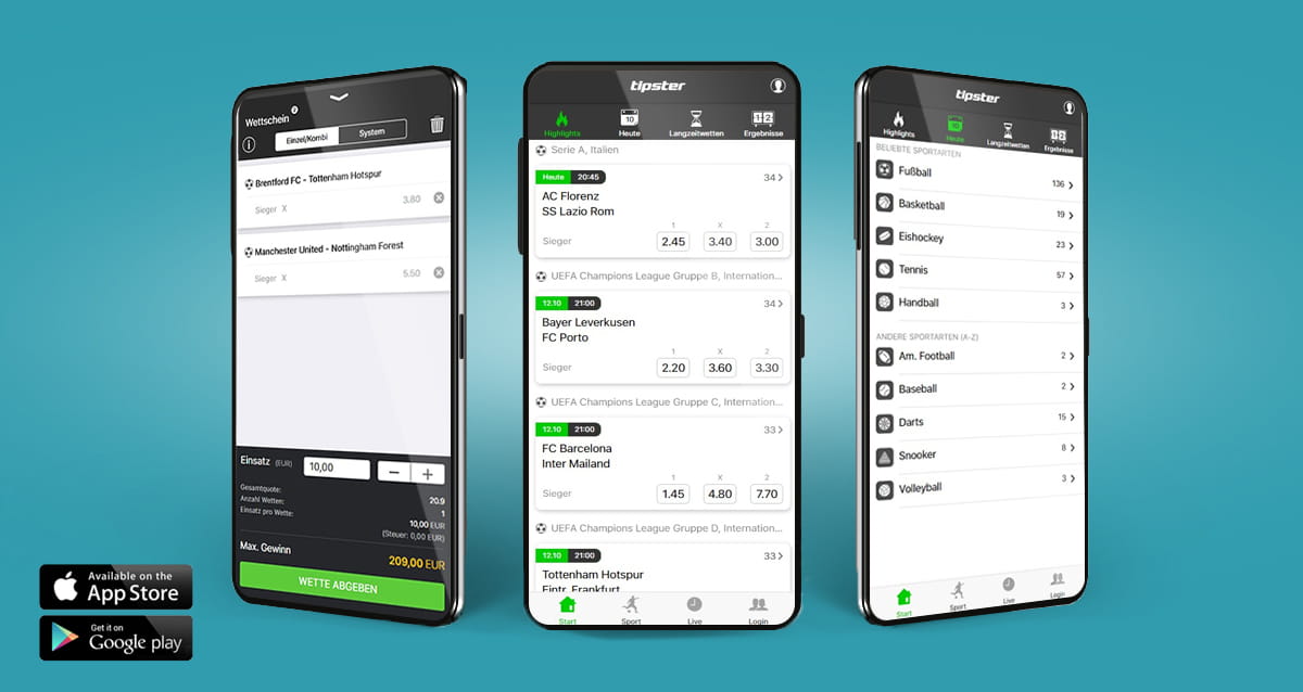 Die mobile Tipster Sportwetten App