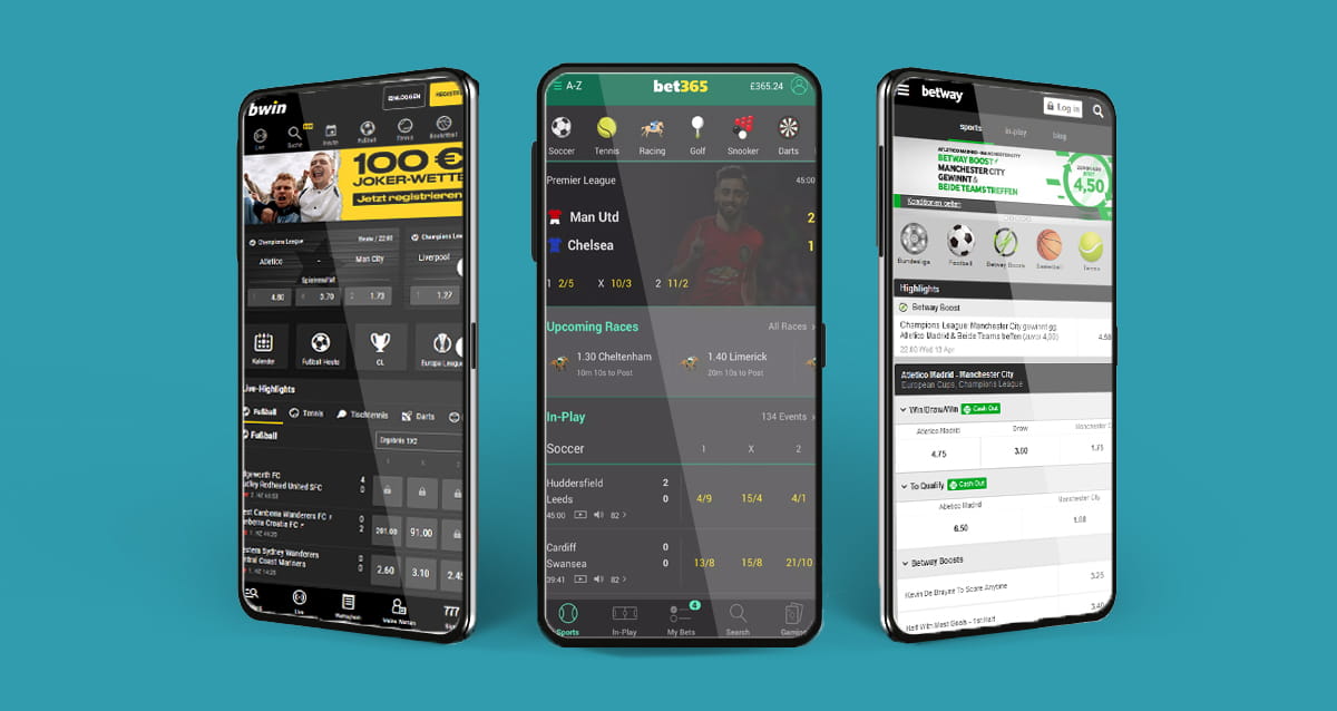 Die besten drei Sportwetten Apps im Überblick.